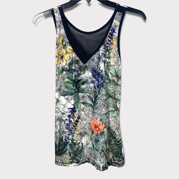 Calia Limited Edition Floral Criss Cross Back Tank - Picture 2 of 5